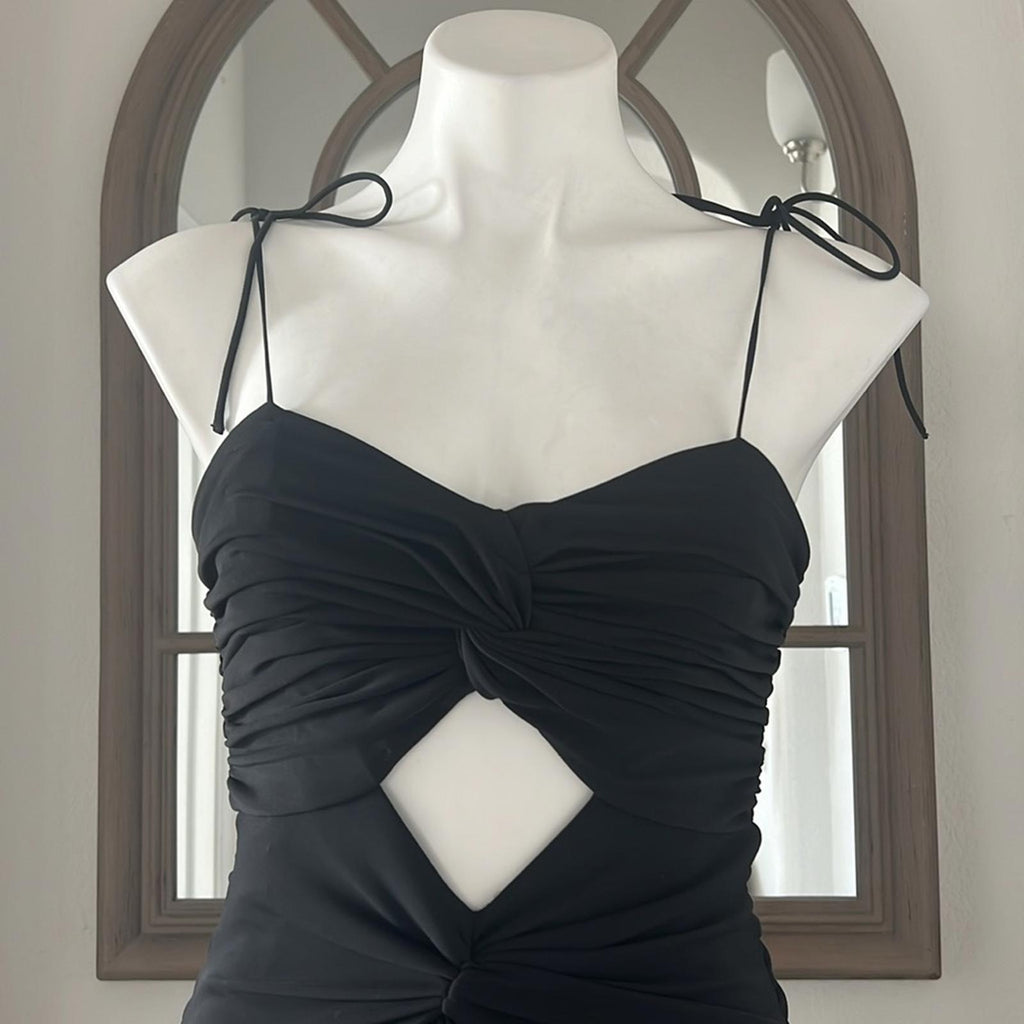 Cinq à Sept Harlin Cutout Detail Dress in Black, Size 6 New w/Tag