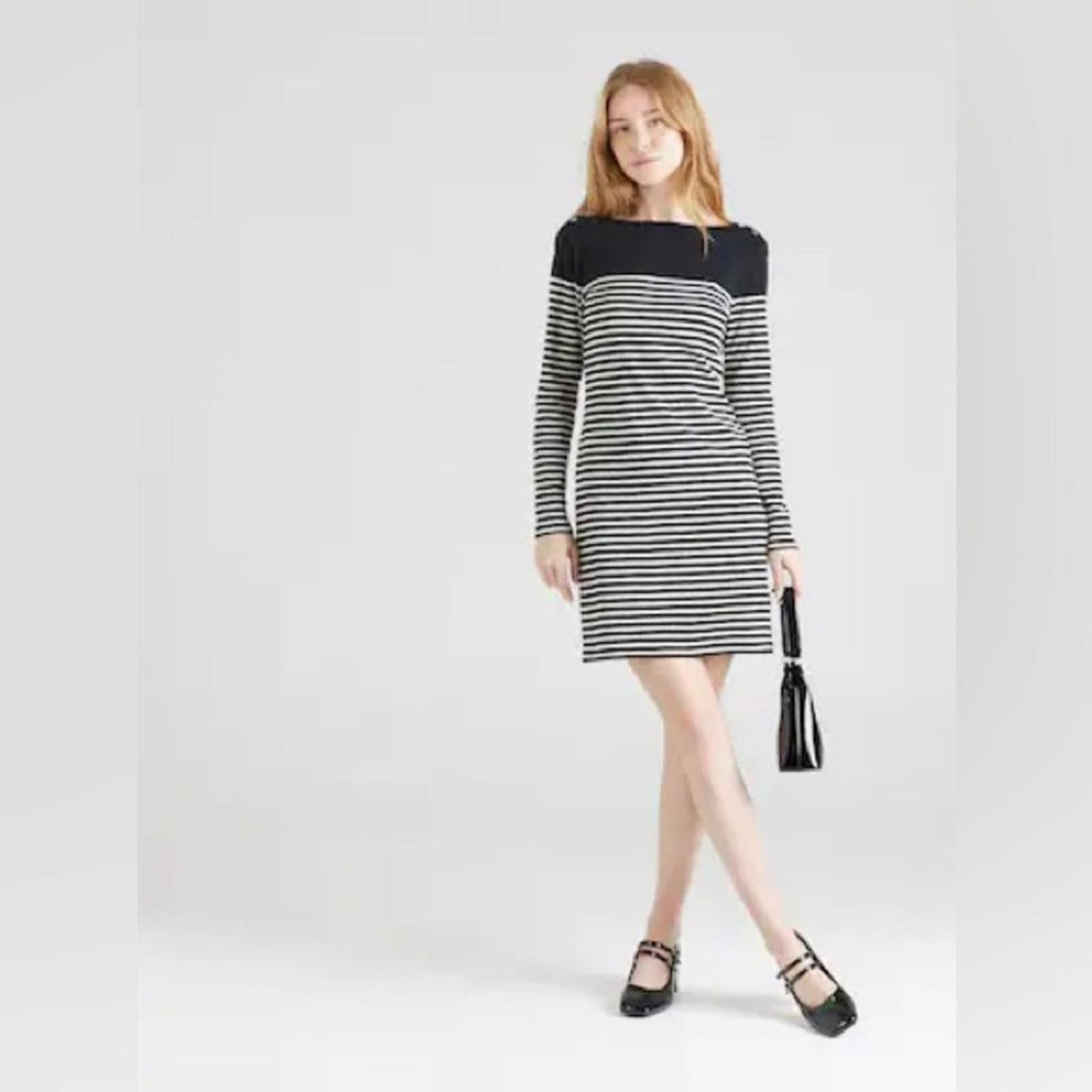 Lauren Ralph Lauren Cotton Striped Dress, Size L Retail $135 EXCELLENT!