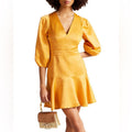 Ted Baker Dorota Topstitch Mini Dress, Size 5/L EXCELLENT! Retail $325