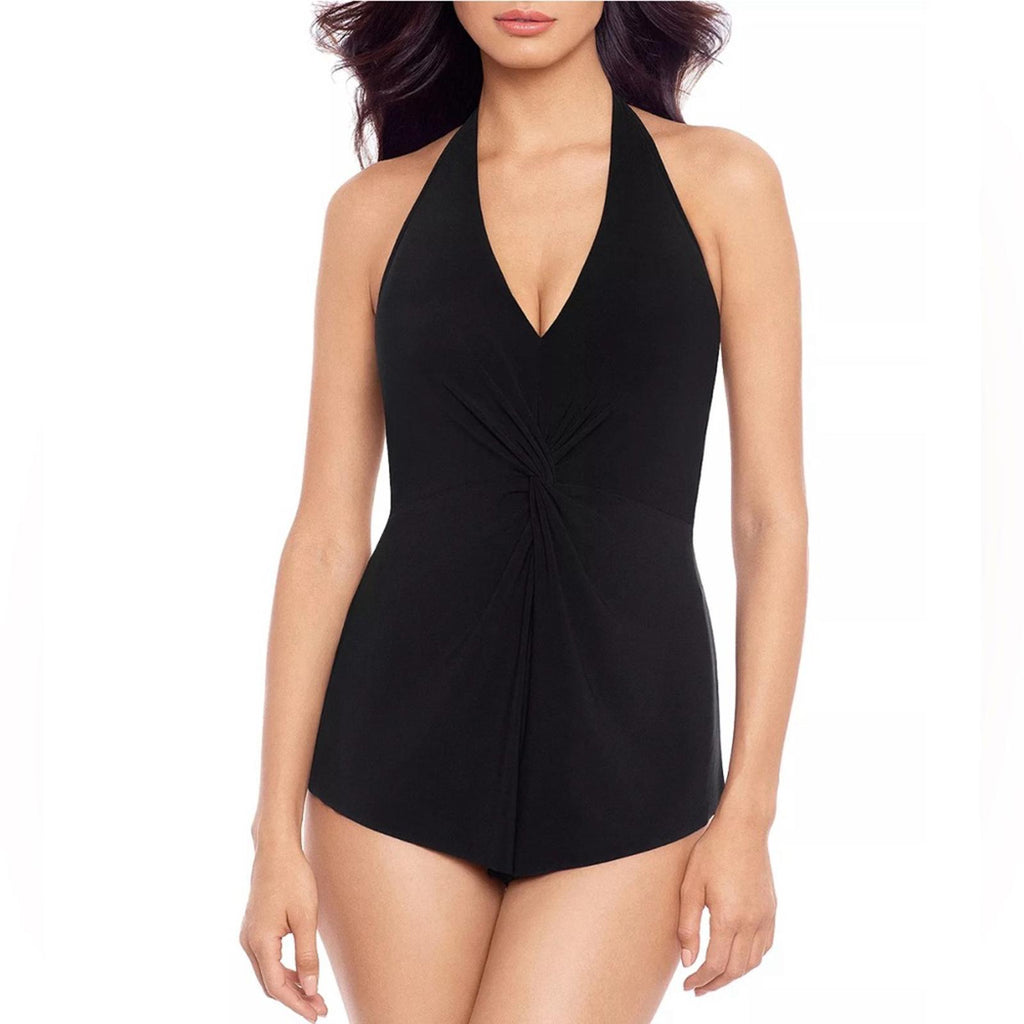 Magicsuit Theresa BLACK One Piece Swim Romper, NWT, Size 10