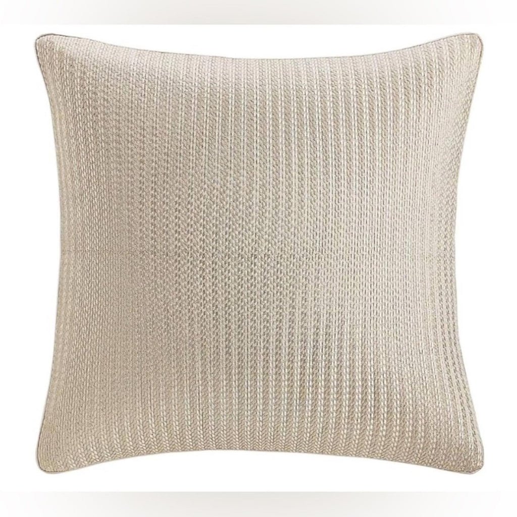 Hudson Park Collection Deco Step Jacquard European Sham in Candela, New w/Tag