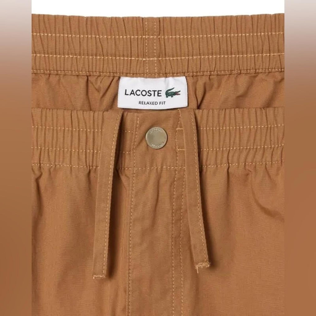 Lacoste Men’s Relaxed Fit Track Pants in Beige, NWT, Size L