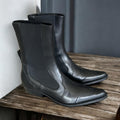 By Far Otis Chelsea Boots in Black Nappa Leather, Size 39 New in Box w/Dust Bag