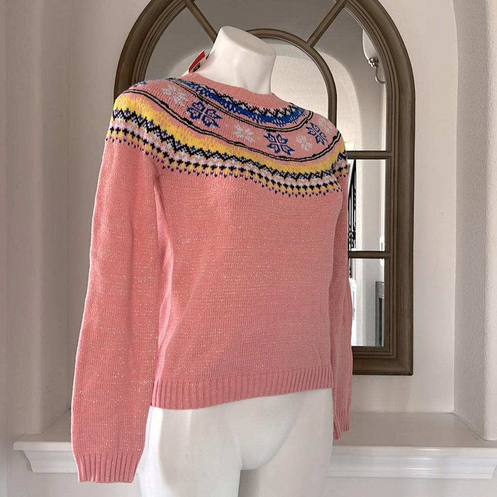 Epic Threads Little Girls Fair Isle Crewneck Sweater, Size XL New w/Tag