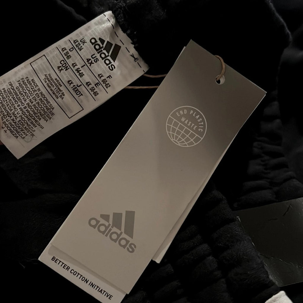 Adidas Essentials 3-Stripes Fleece Jogger Pants in Black, NEW, Size 4X