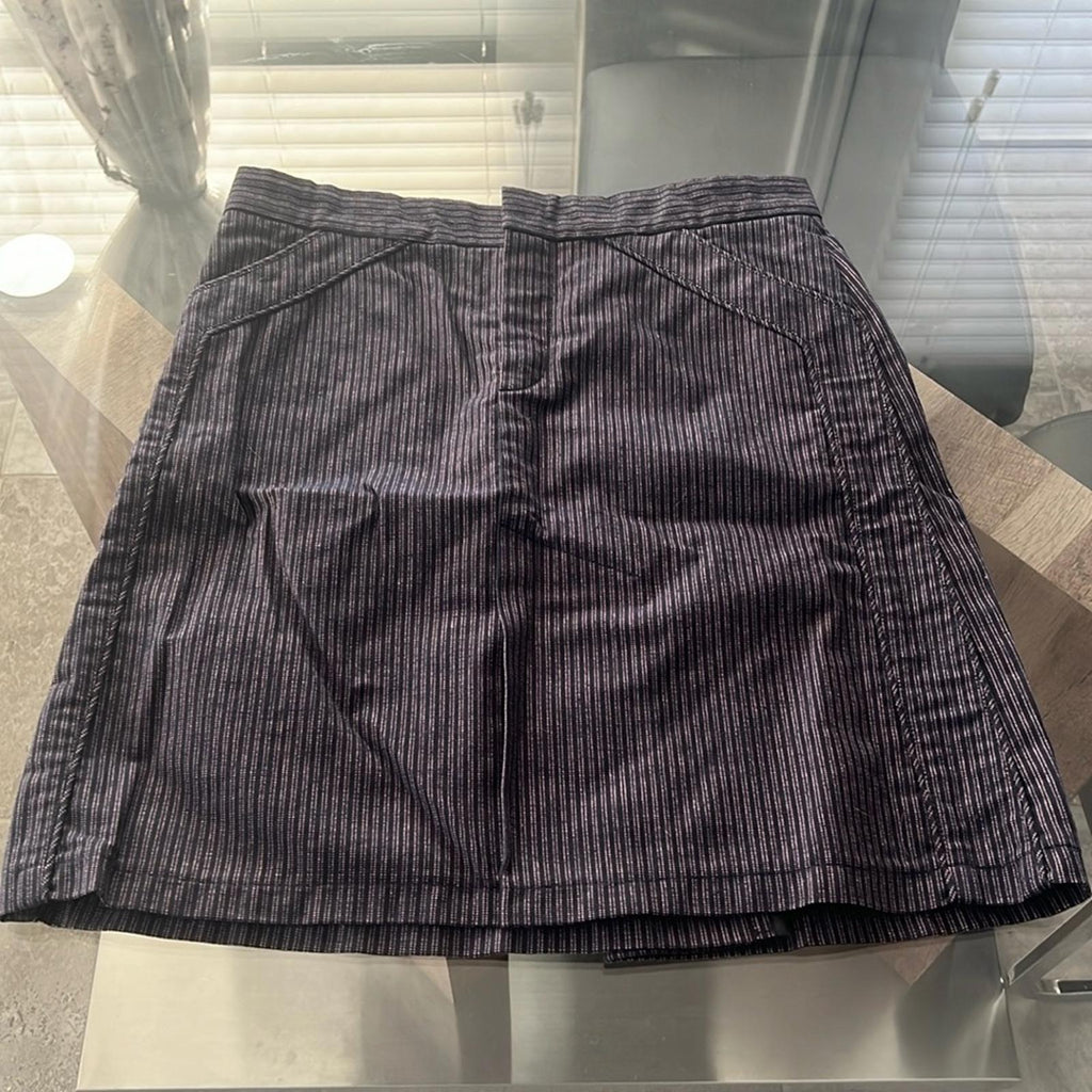 Marc Jacobs Structured Striped Cotton Denim Skirt, Size 10 EXCELLENT!