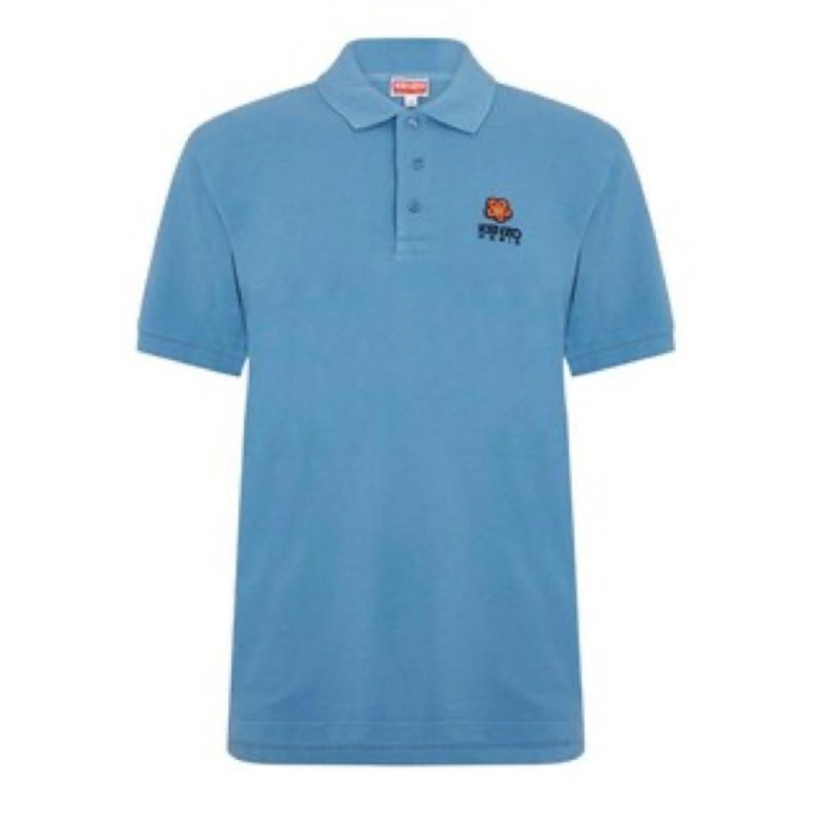 Kenzo Boke Flower Crest Classic Polo Shirt, Size L New w/Tag Retail $195