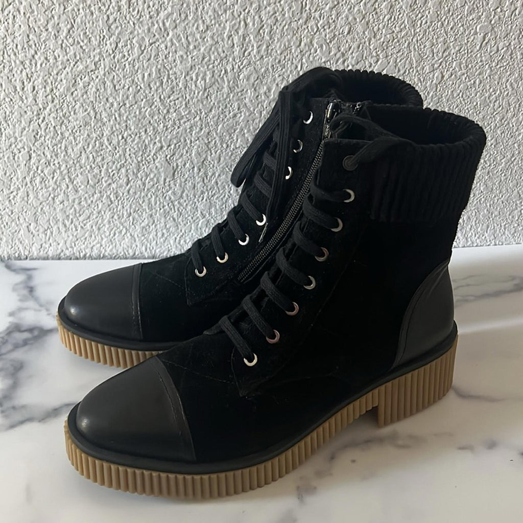 Vaneli Mage Boots in Black Suede/Leather, Size 10 New in Box $250