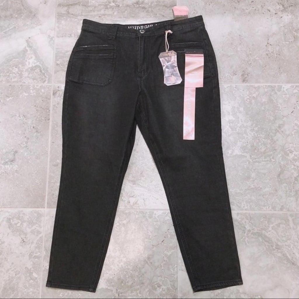 Hydraulic Murray High-Rise Skinny Leg Jeans in Black, Size 16 New w/Tag