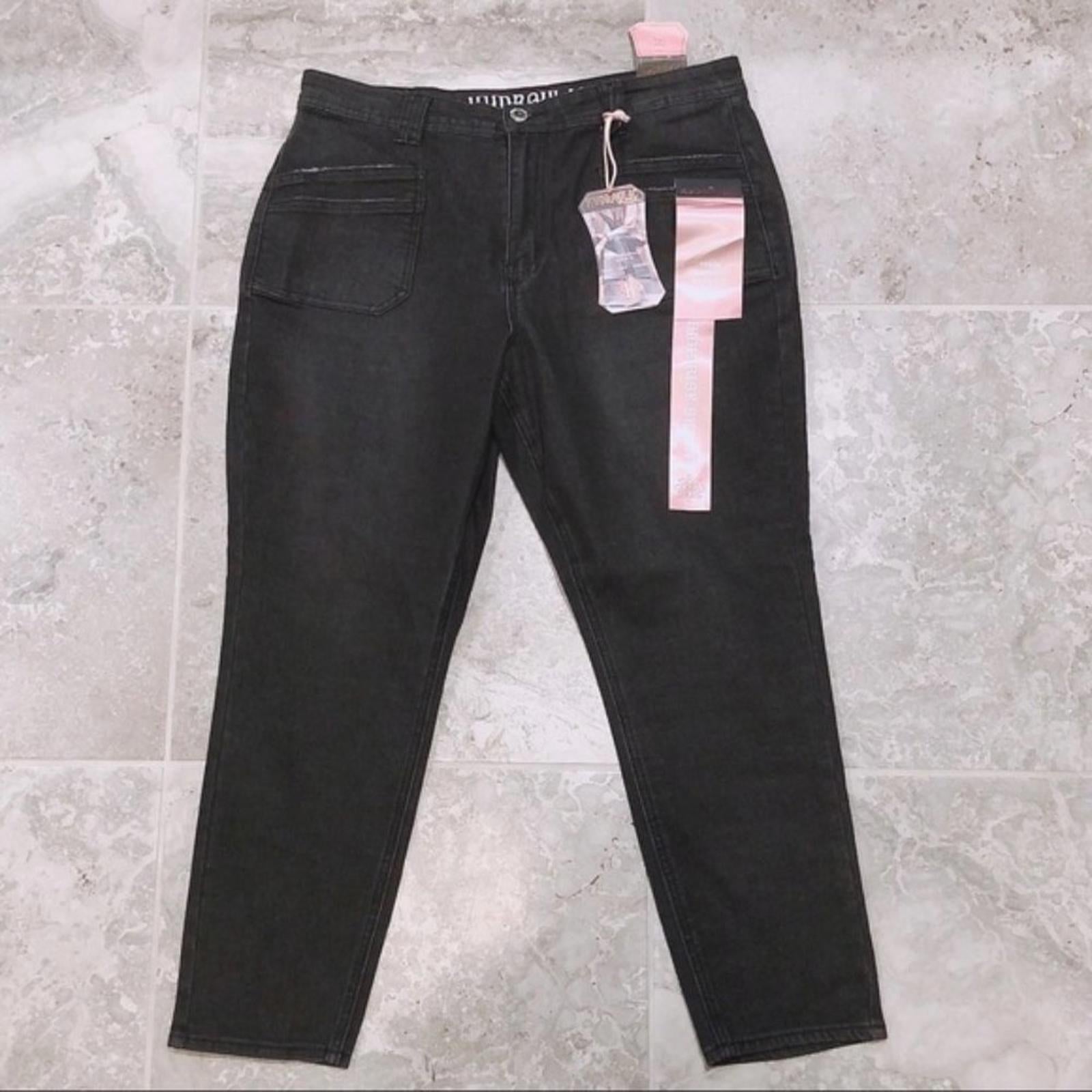 Hydraulic Murray High-Rise Skinny Leg Jeans in Black, Size 16 New w/Tag