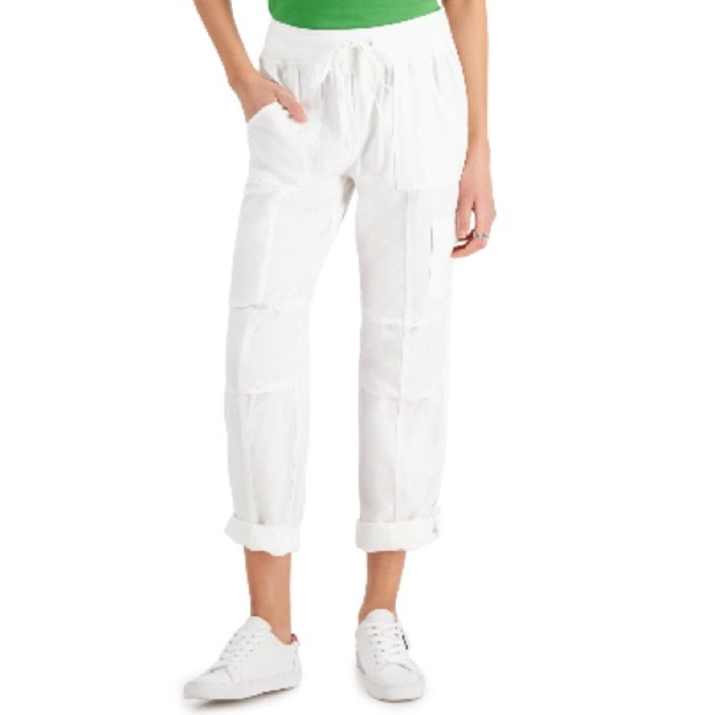 Tommy Hilfiger Alton Cuffed Straight Leg Pants in White, New w/Tag