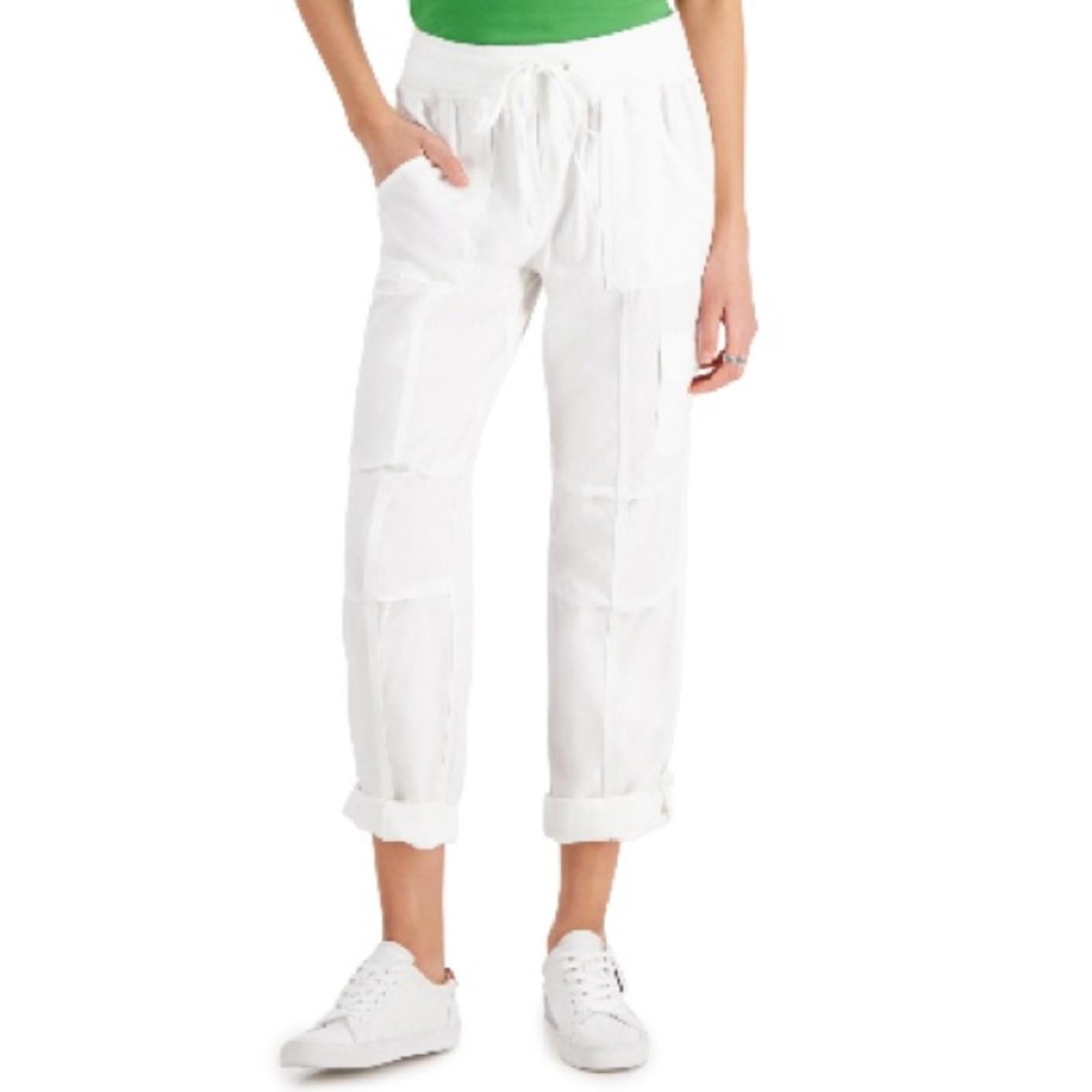 Tommy Hilfiger Alton Cuffed Straight Leg Pants in White, New w/Tag