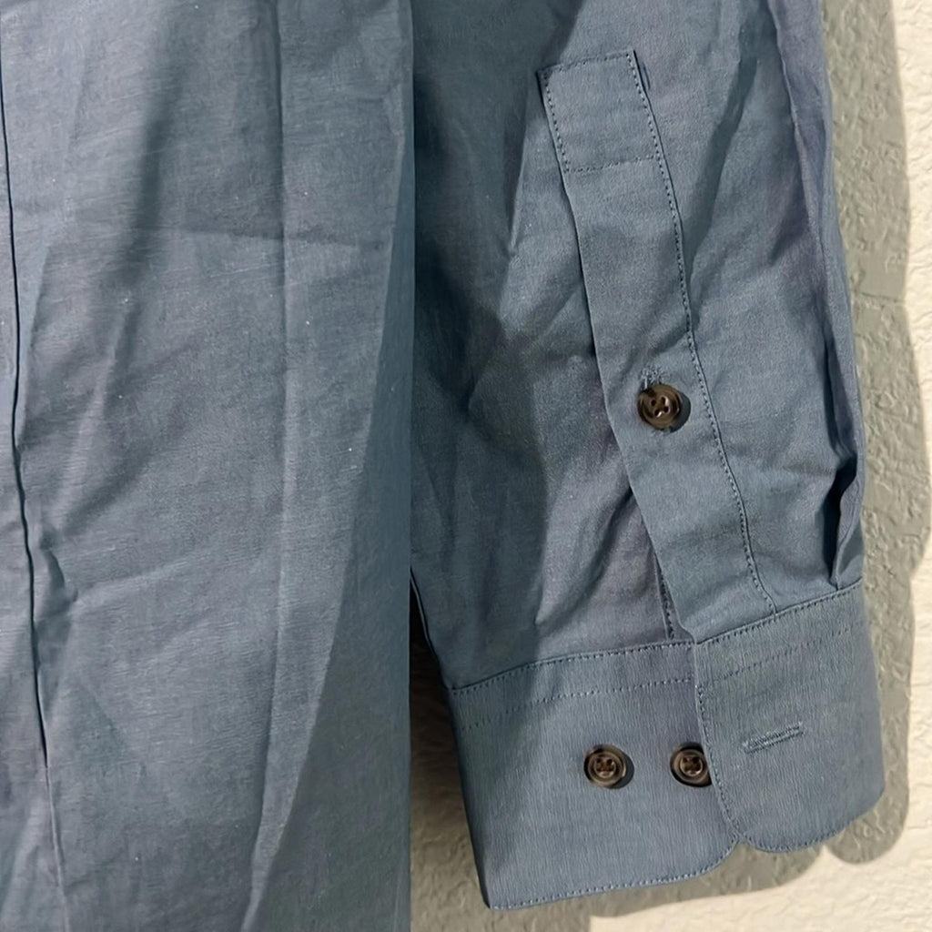 Bar III Men's Organic Cotton Collared Button-Up Dress Shirt, NWT, Size S 14-14.5