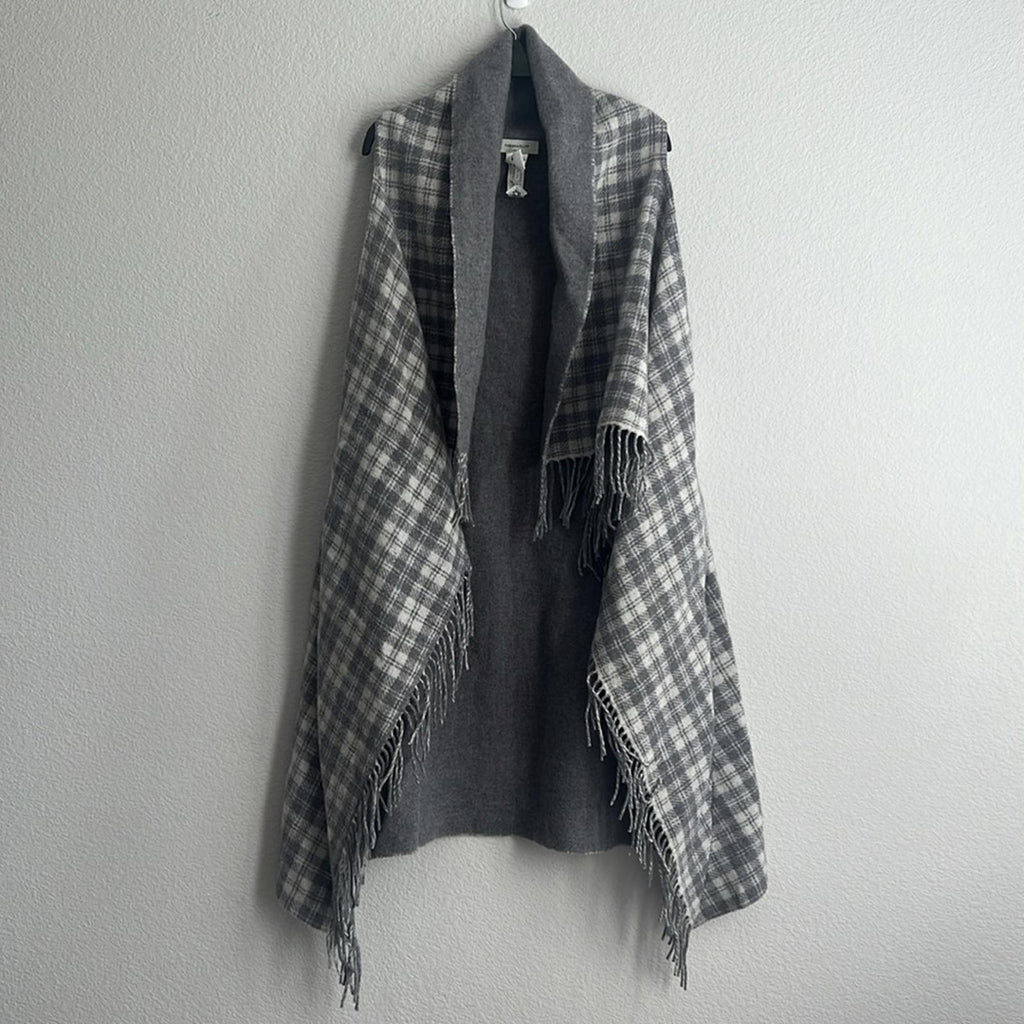 NEW Fabiana Filippi Gilet Doubleface Vest w/Fringe Trim, MADE IN ITALY $865