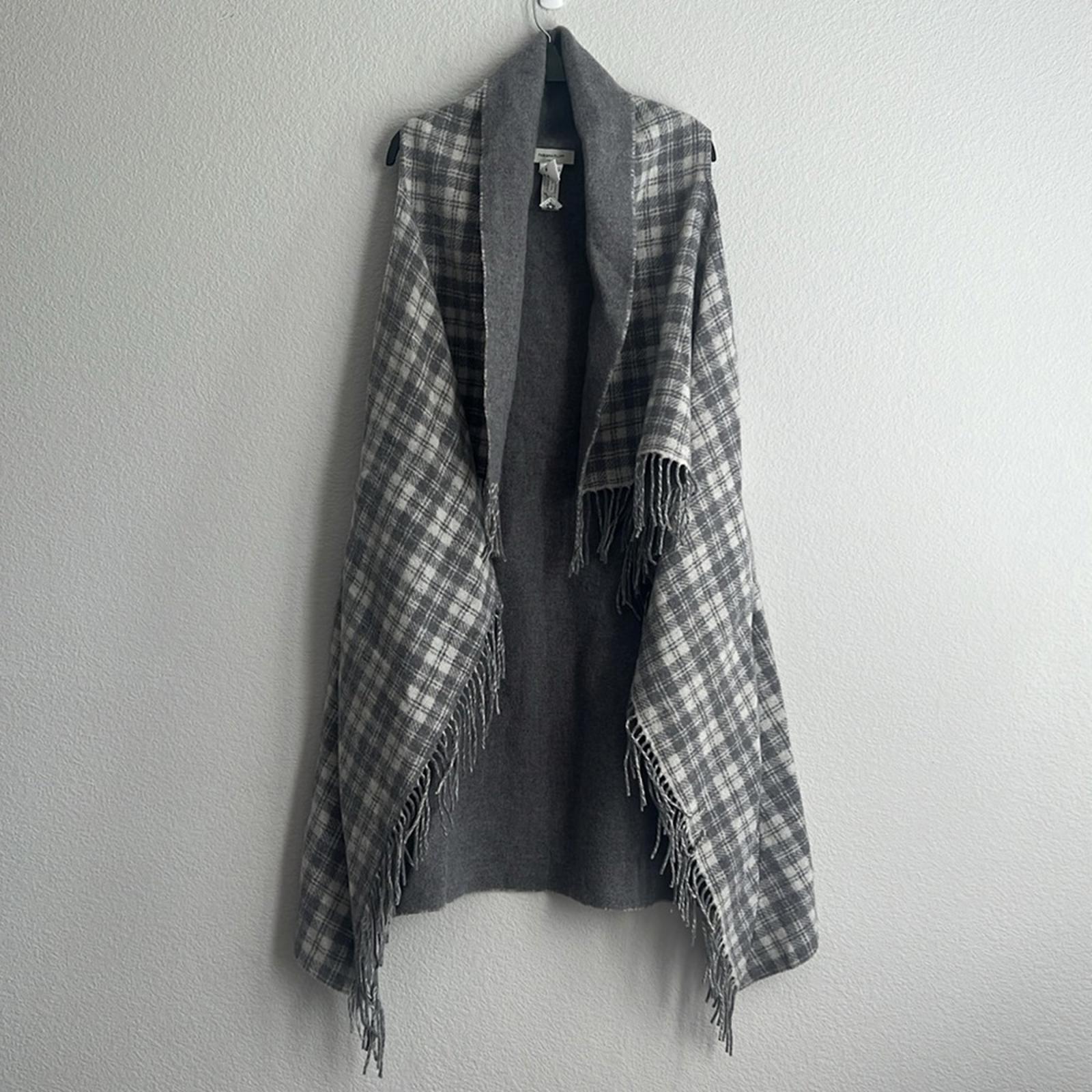 NEW Fabiana Filippi Gilet Doubleface Vest w/Fringe Trim, MADE IN ITALY $865
