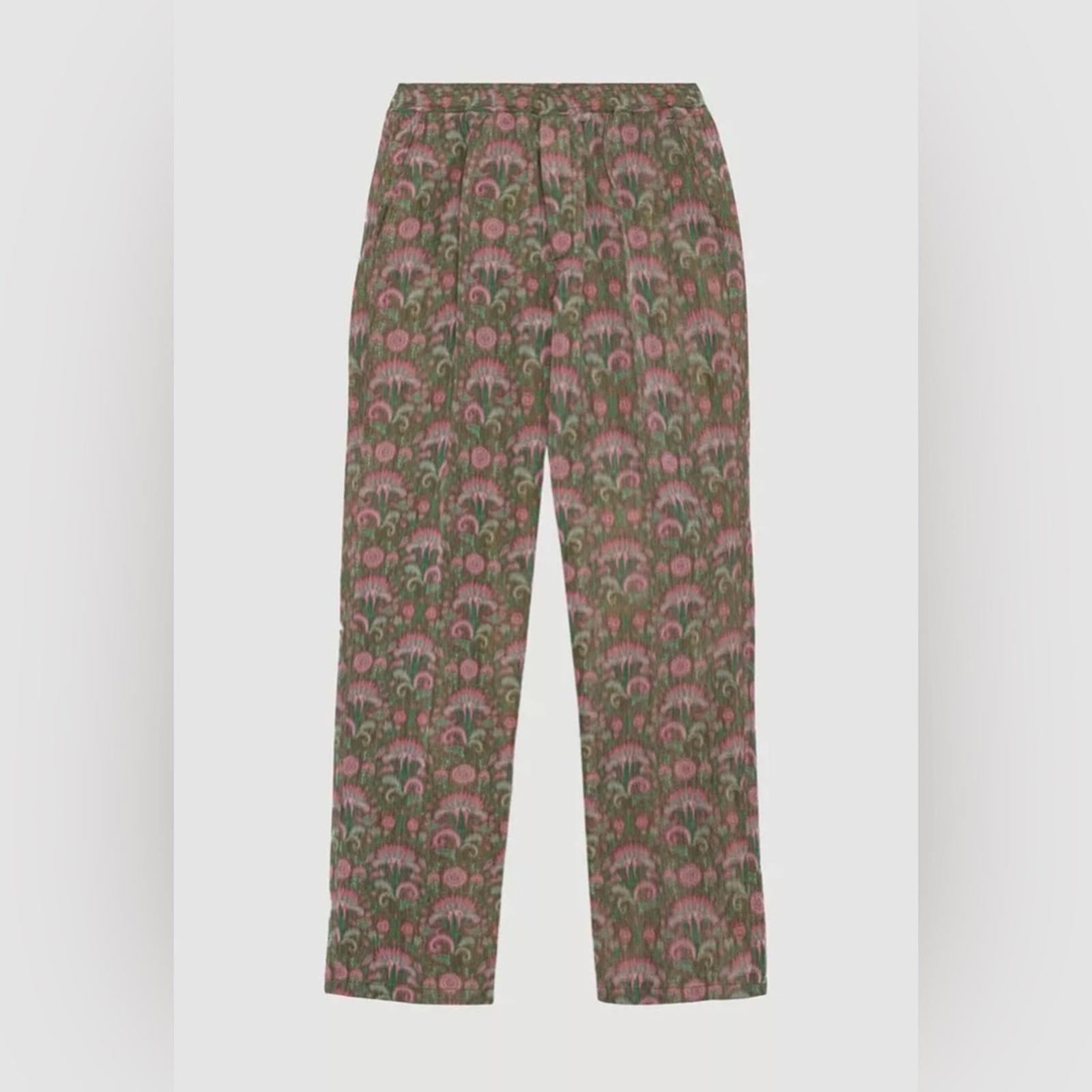 Soulland Men's Erich Drawstring Pants in Green Multi, Size S New w/Tag