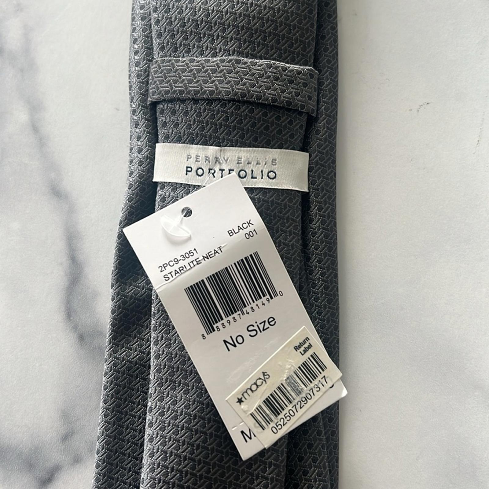Perry Ellis Portfolio Men’s Starlite Neat Neck Tie, One Size, NWT