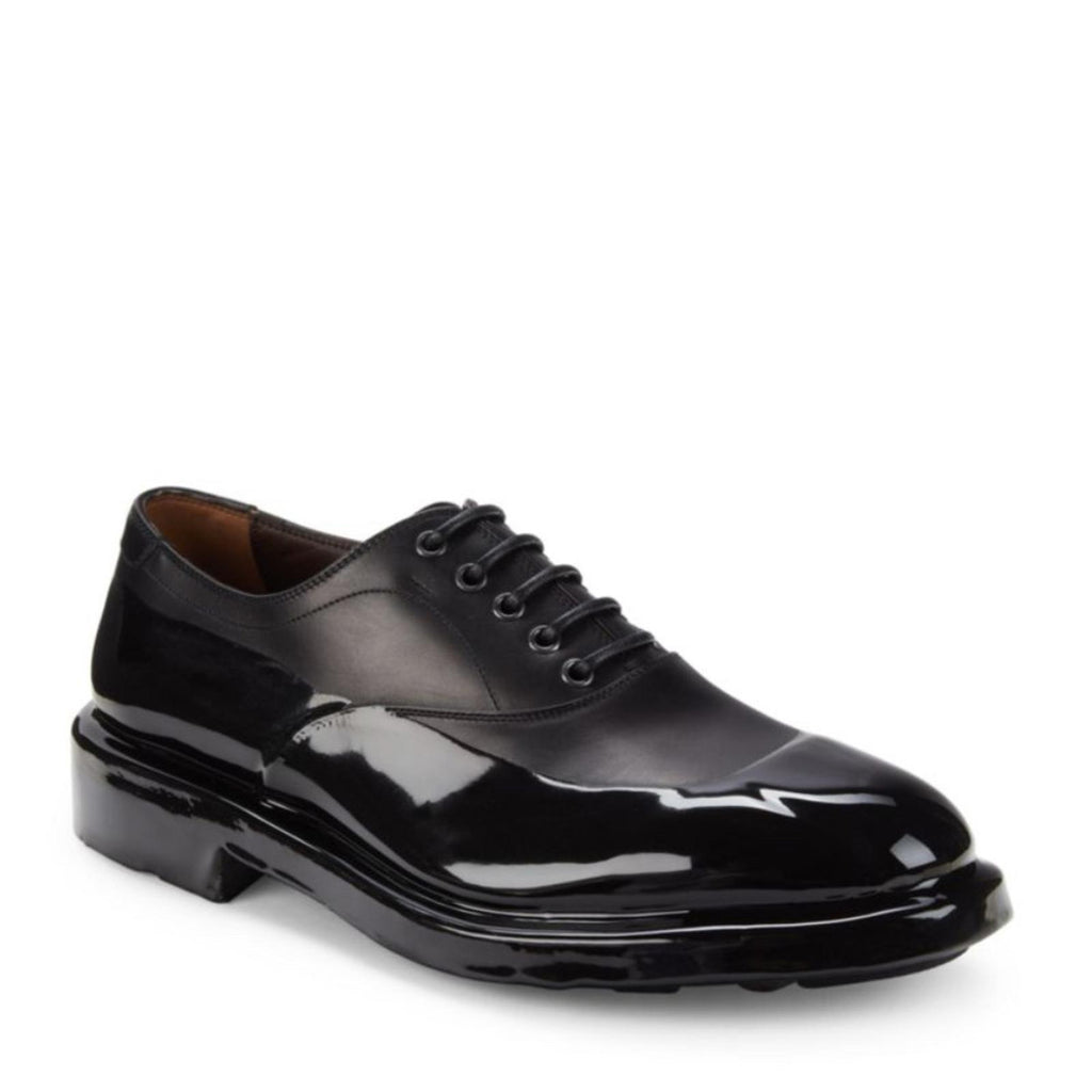 Salvatore Ferragamo Dipped Leather Oxford Shoes Size 9 EEE NEW in Box + DustBag