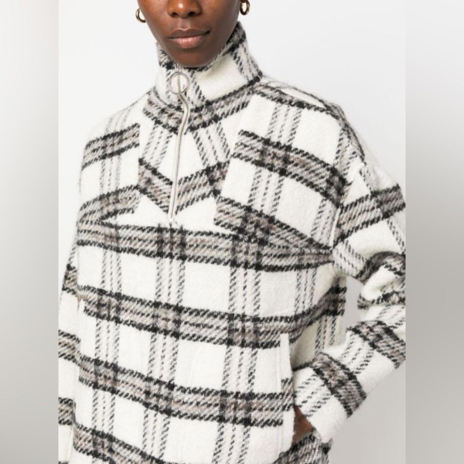 IRO Bika Jacket in Ecru/Black/Grey Size EU 40 New w/Tag