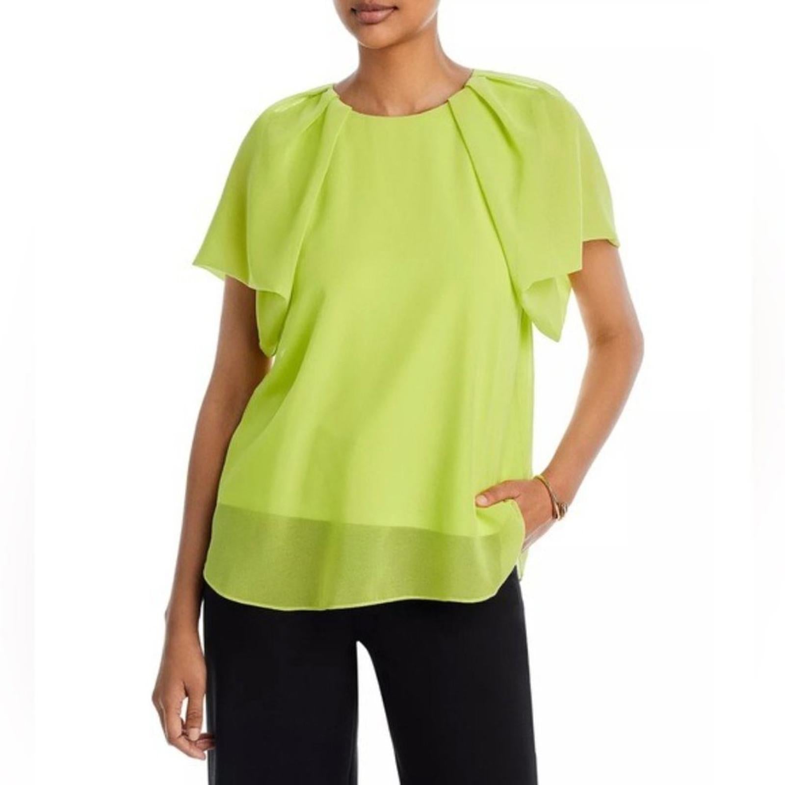 NWT Kobi Halperin Alice Puff Sleeve Blouse Size L New w/Tag Retail $298 Sold Out