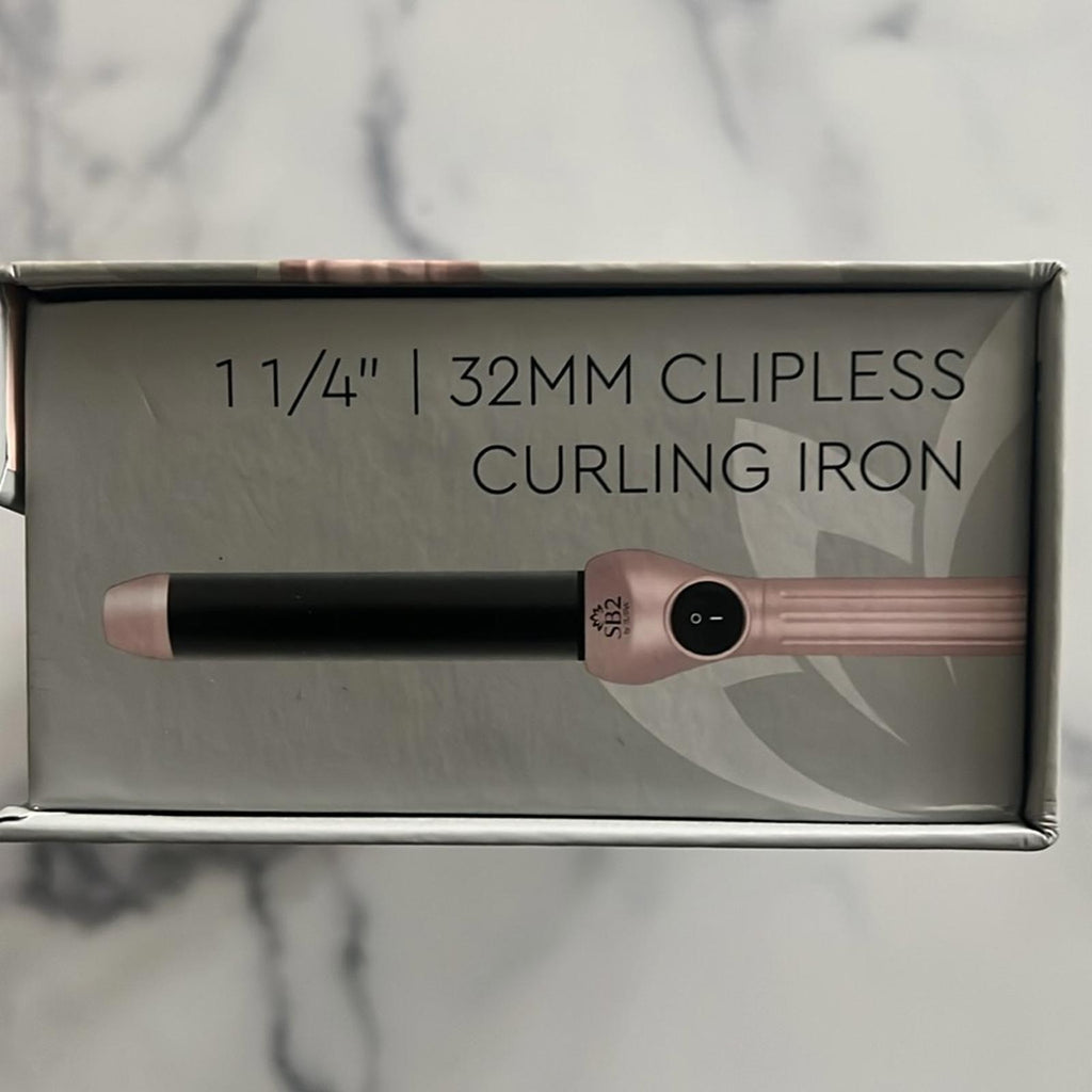 SB2 by Sutra 1 1/4" | 32MM Clipless Curling Iron in Pink and Black, NEW
