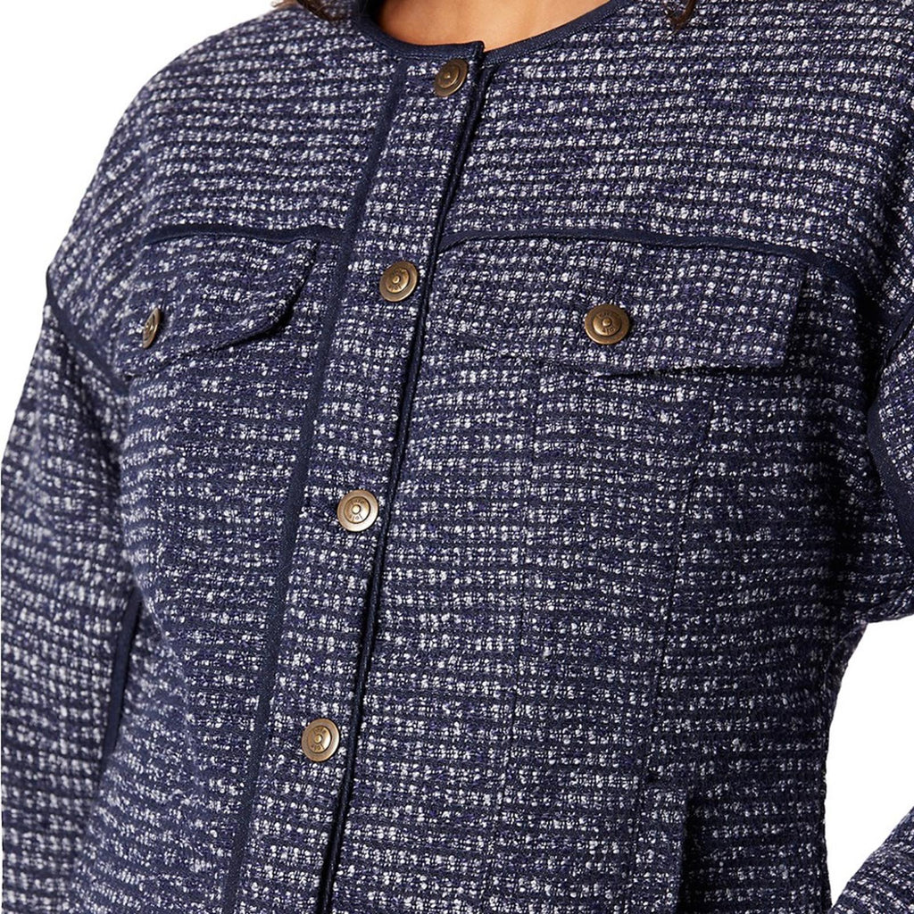 NEW Joie Malet Jacket in Midnight Navy Multi, Size 0 New w/Tag Retail $378