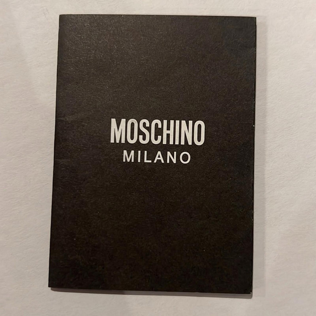 Moschino Logo-Print Slides in Black Size 35 New in Box w/DustBag