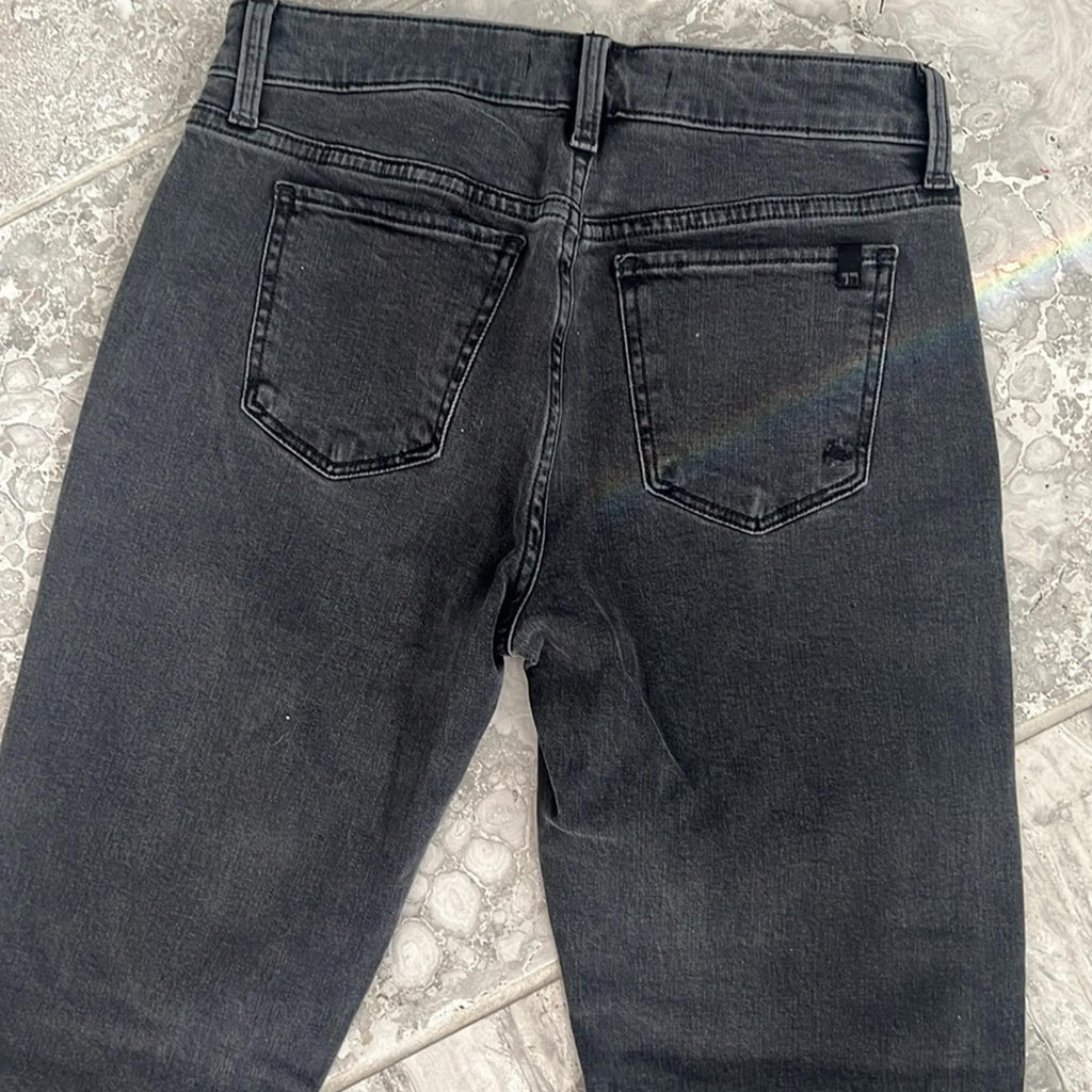 Joe’s The Lara Mid-Rise Cigarette Ankle Distressed Jeans in Black, NEW, Size 27