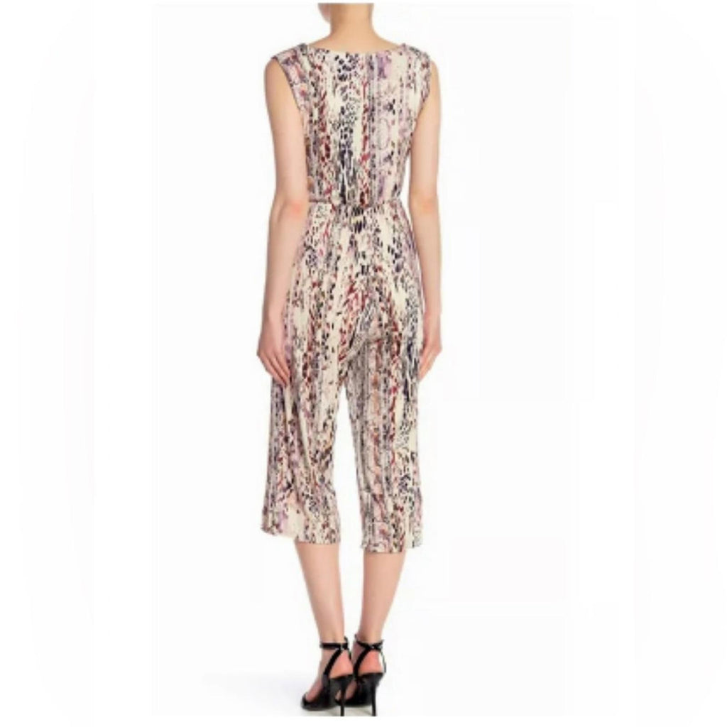 Tahari Sleeveless Jumpsuit w/Stretch Snakeskin Print, Size XXL New w/Tag $138
