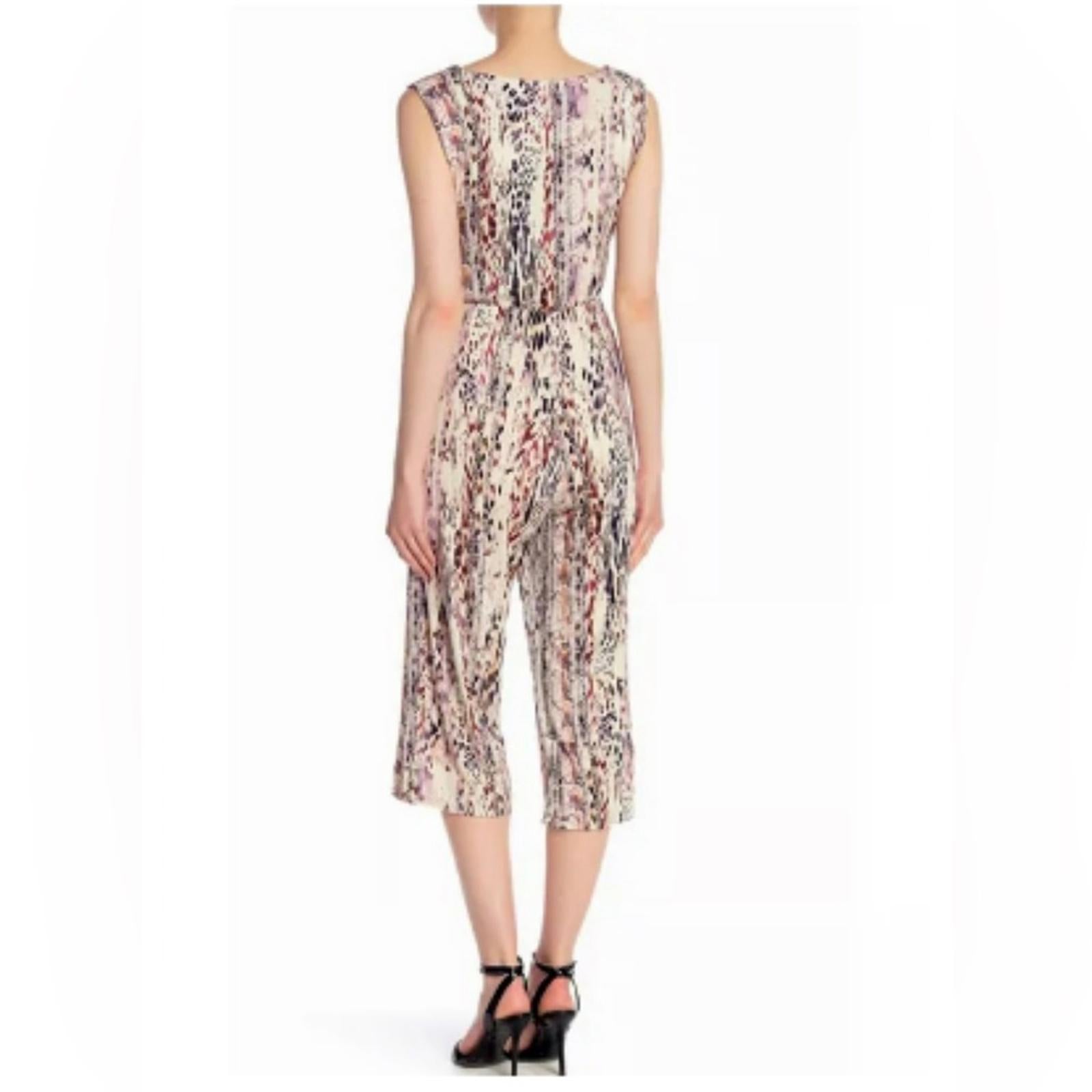 Tahari Sleeveless Jumpsuit w/Stretch Snakeskin Print, Size XXL New w/Tag $138