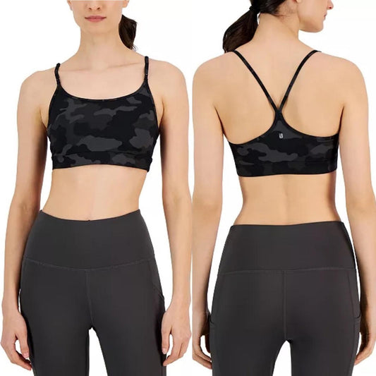 Ideology Women's Cass Camo Low Impact Sports Bra, Size XL New w/Tag