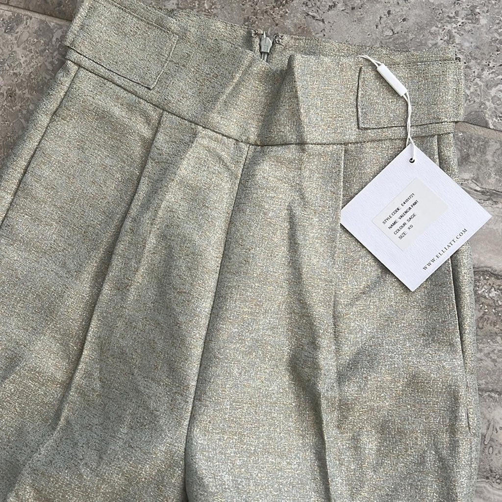 ELLIATT Valencia High Waist Ankle Skinny Pants in Sage, Size XS New w/Tag