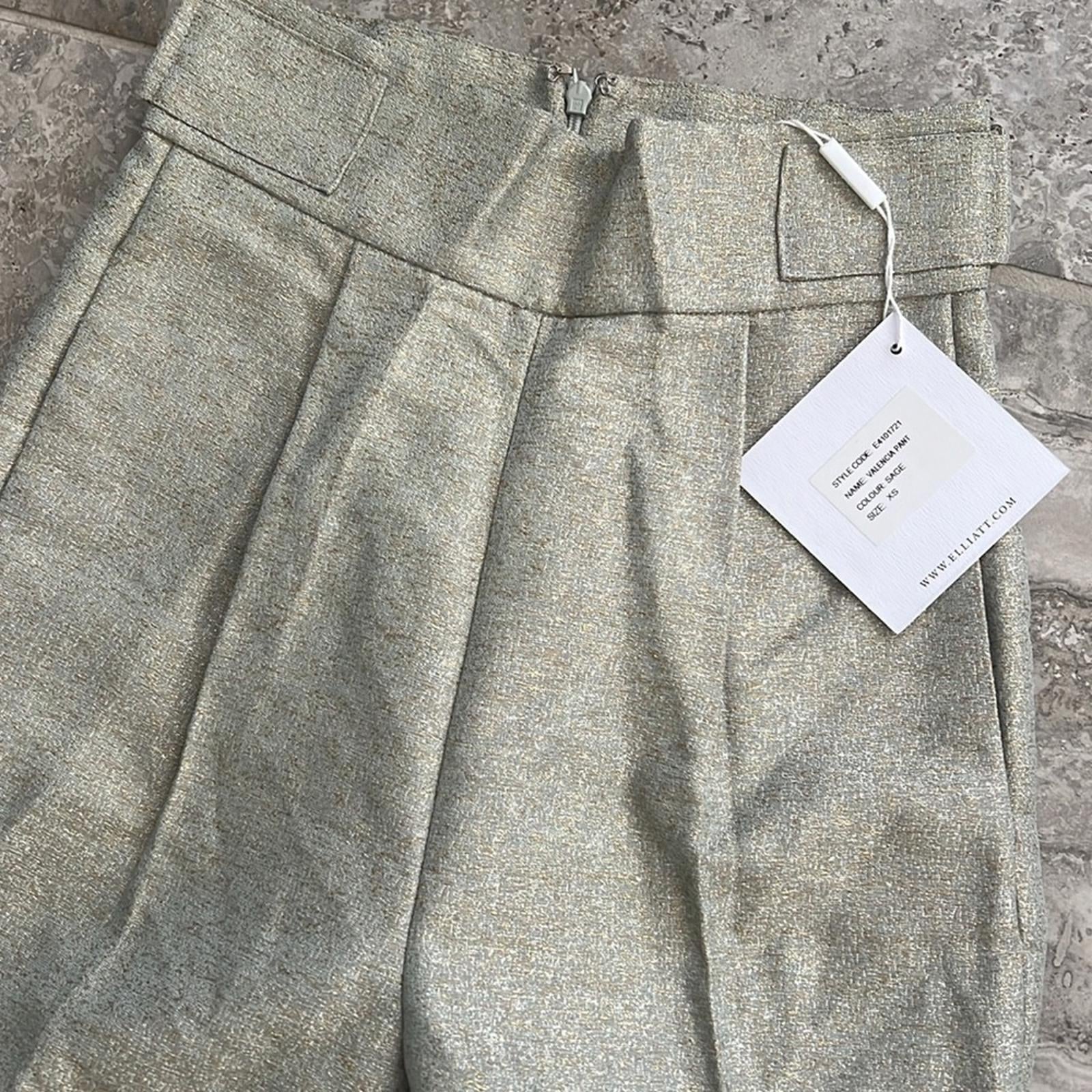 ELLIATT Valencia High Waist Ankle Skinny Pants in Sage, Size XS New w/Tag