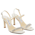 Jimmy Choo Meira 85 Embellished High Heel Sandals, Size 39.5 NEW in Box