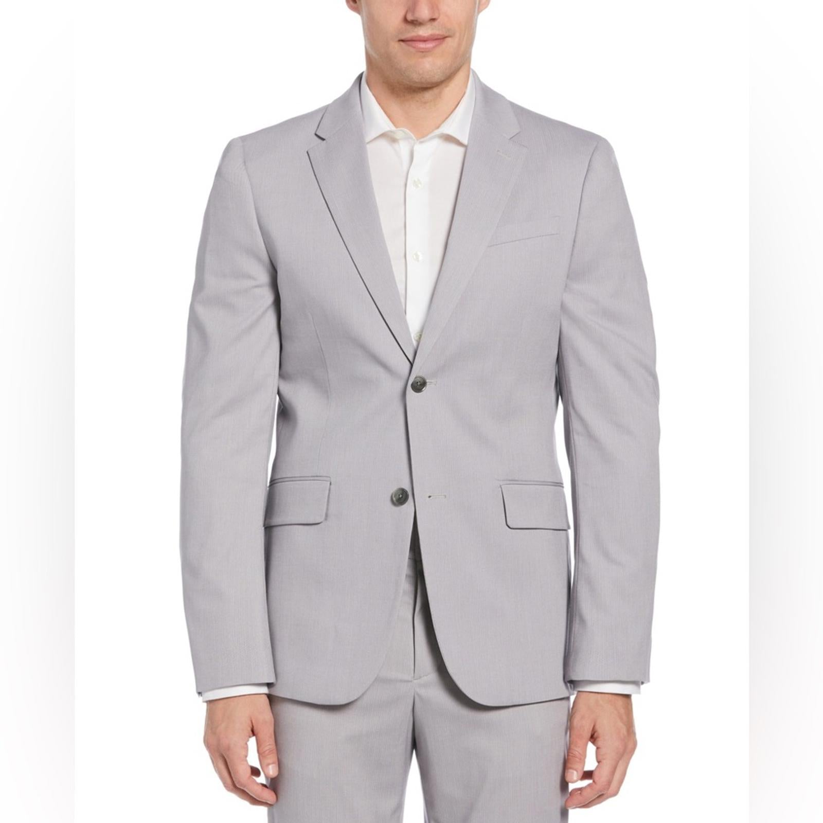 Perry Ellis Premium Men’s Alloy Slim Fit Stretch Tech Suit, Size 36 R NWT $225