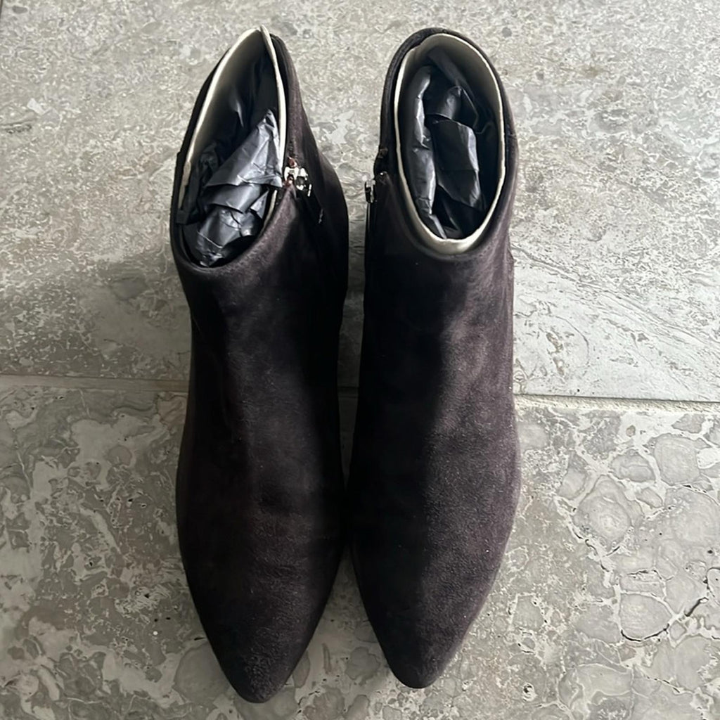 Aquatalia Prisilla Pointed Toe Zip in Truffle, Size 8.5 NEW in Box w/DustBag