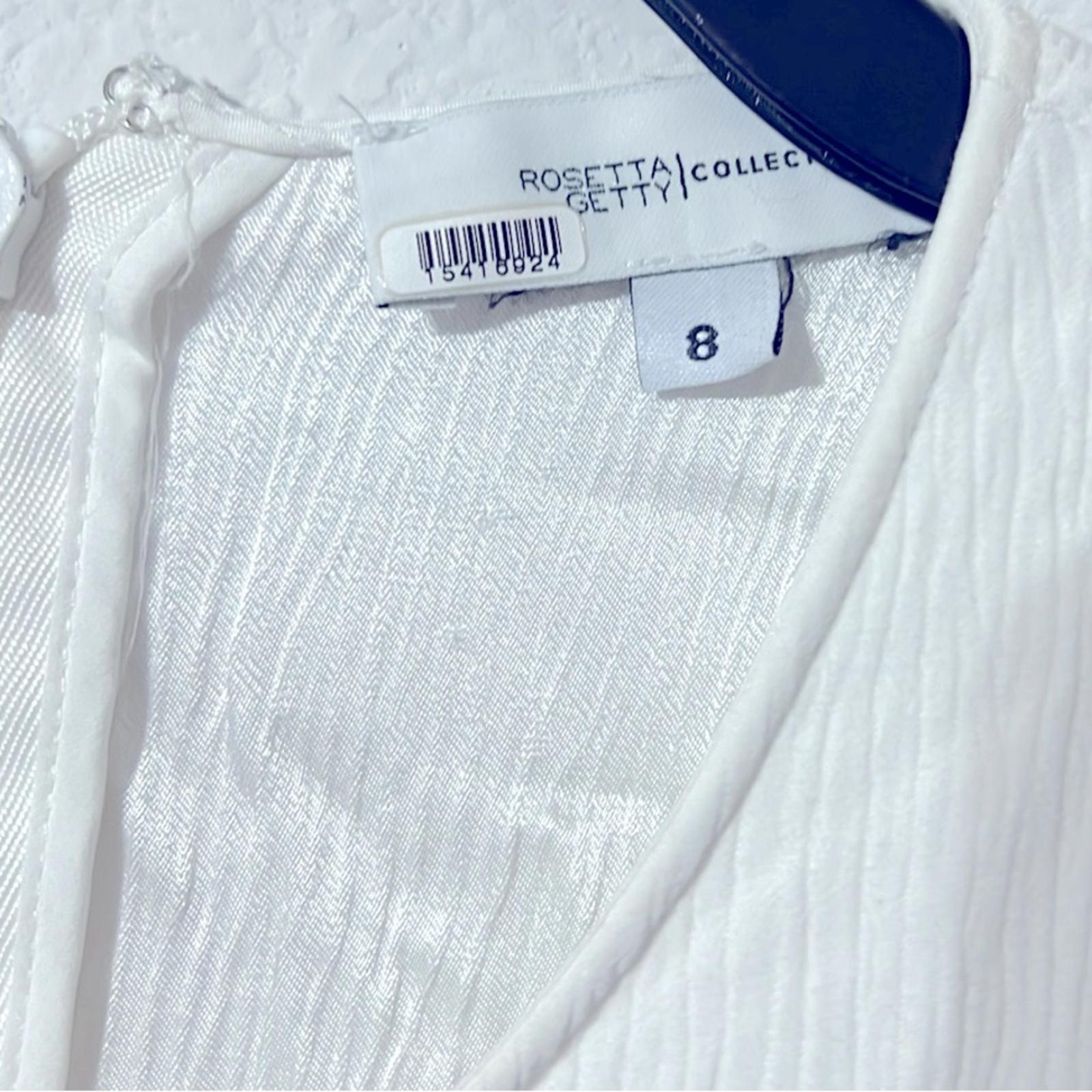 Rosetta Getty Cape Mini Dress in White, Size 8, Retail $425