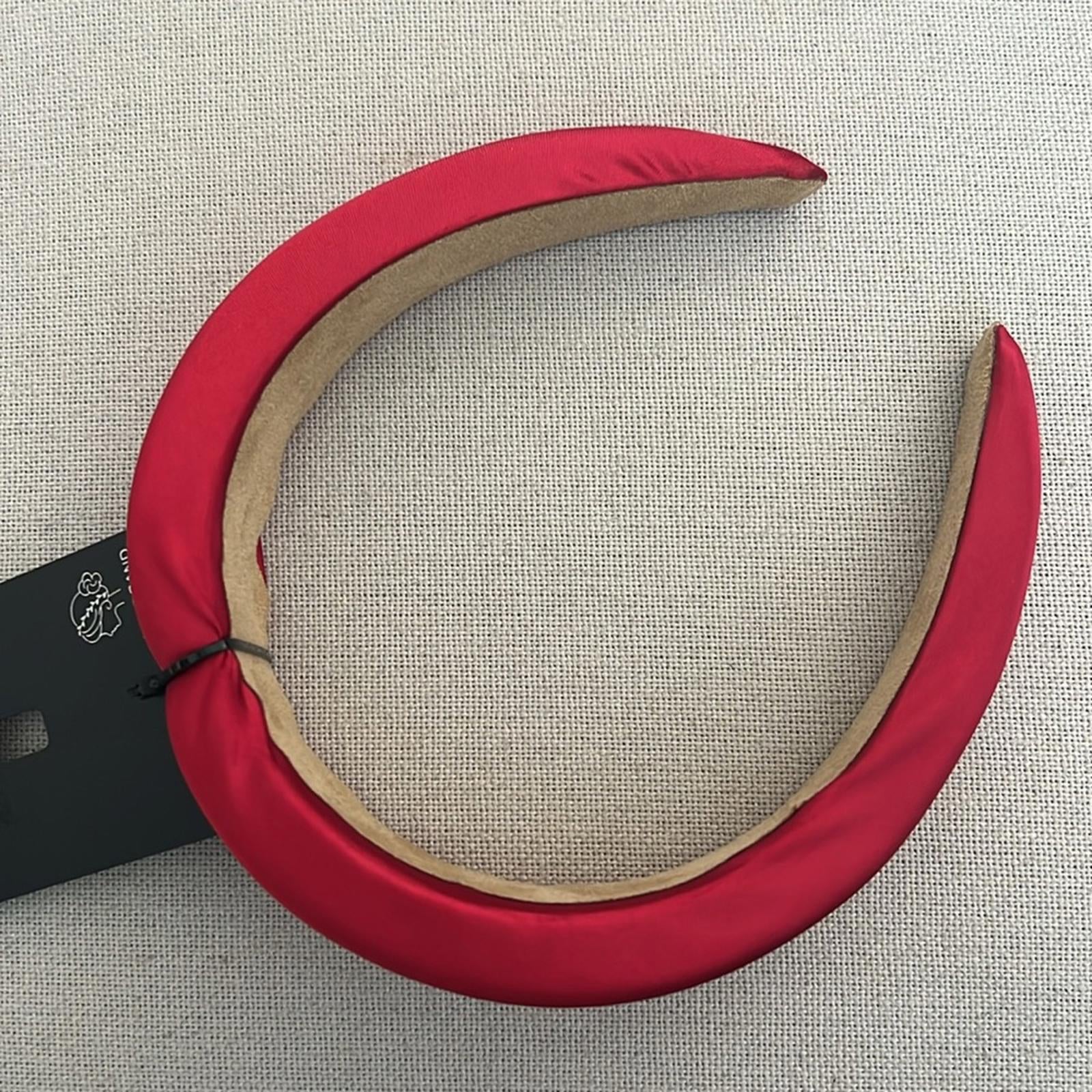 INC Red Puff Headband New w/Tag Retail $22.50