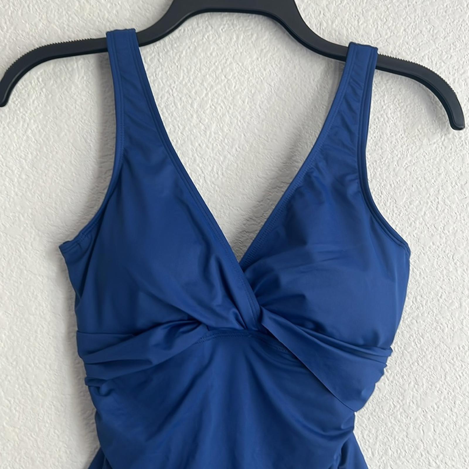 Lauren Ralph Lauren Stretch Tummy Control Twist Front Swimsuit, Size 6 NWT