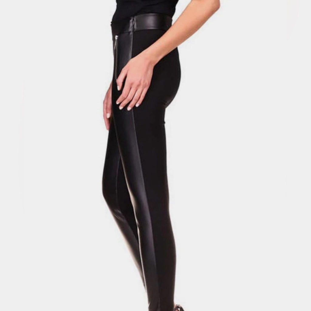 Michael Kors Zip-Pocket High Rise Skinny Leg Pull-On Pants in Black Size 2X NWT