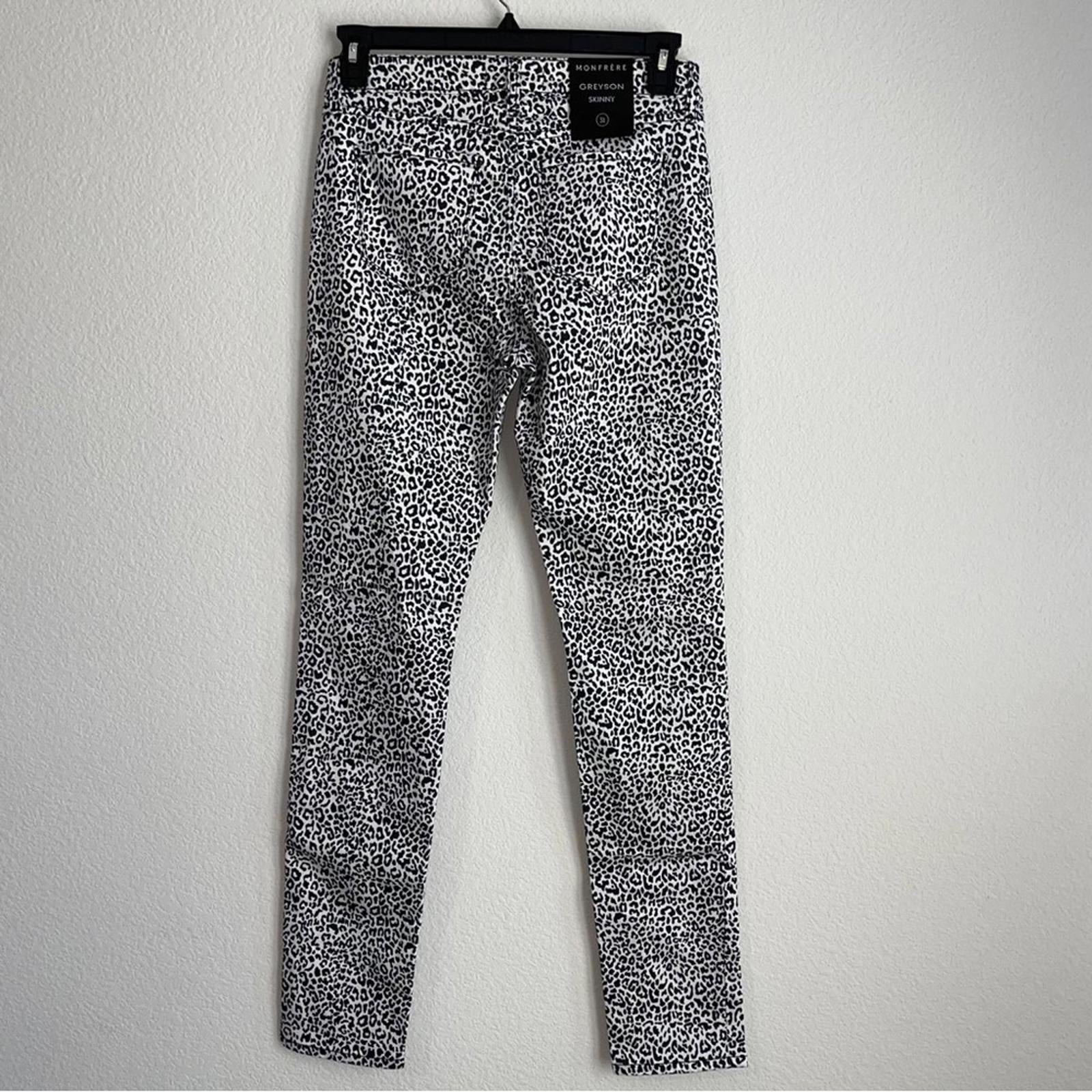 Monfrere Men's Greyson Leopard Skinny-Fit Jeans, Size 31 NEW w/Tag Retail $298