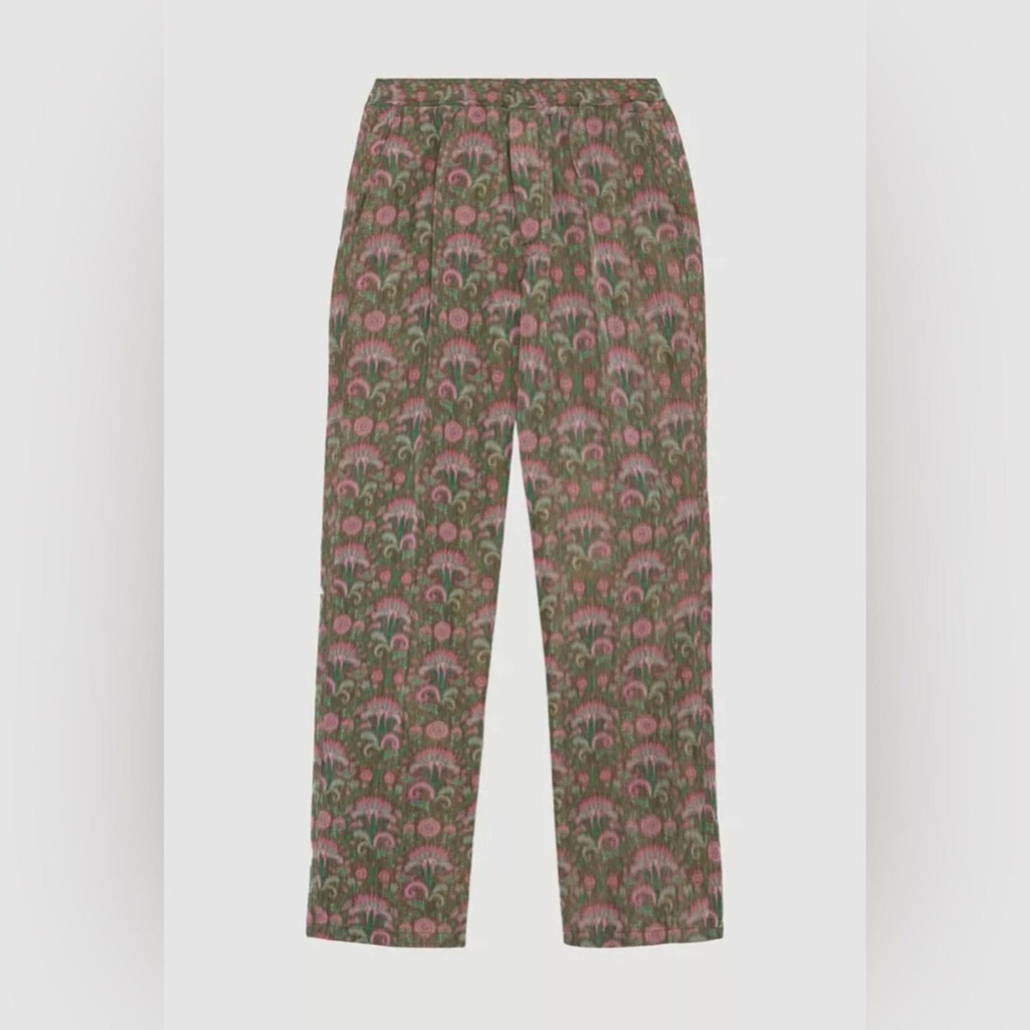 Soulland Men's Erich Drawstring Pants in Green Multi, Size S New w/Tag