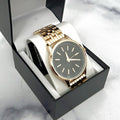 INC Men's Gold-Tone Bracelet Watch 45mm, NEW in Box