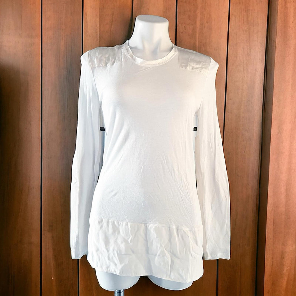 Rag & Bone White Tunic, Long Sleeve Top Size S