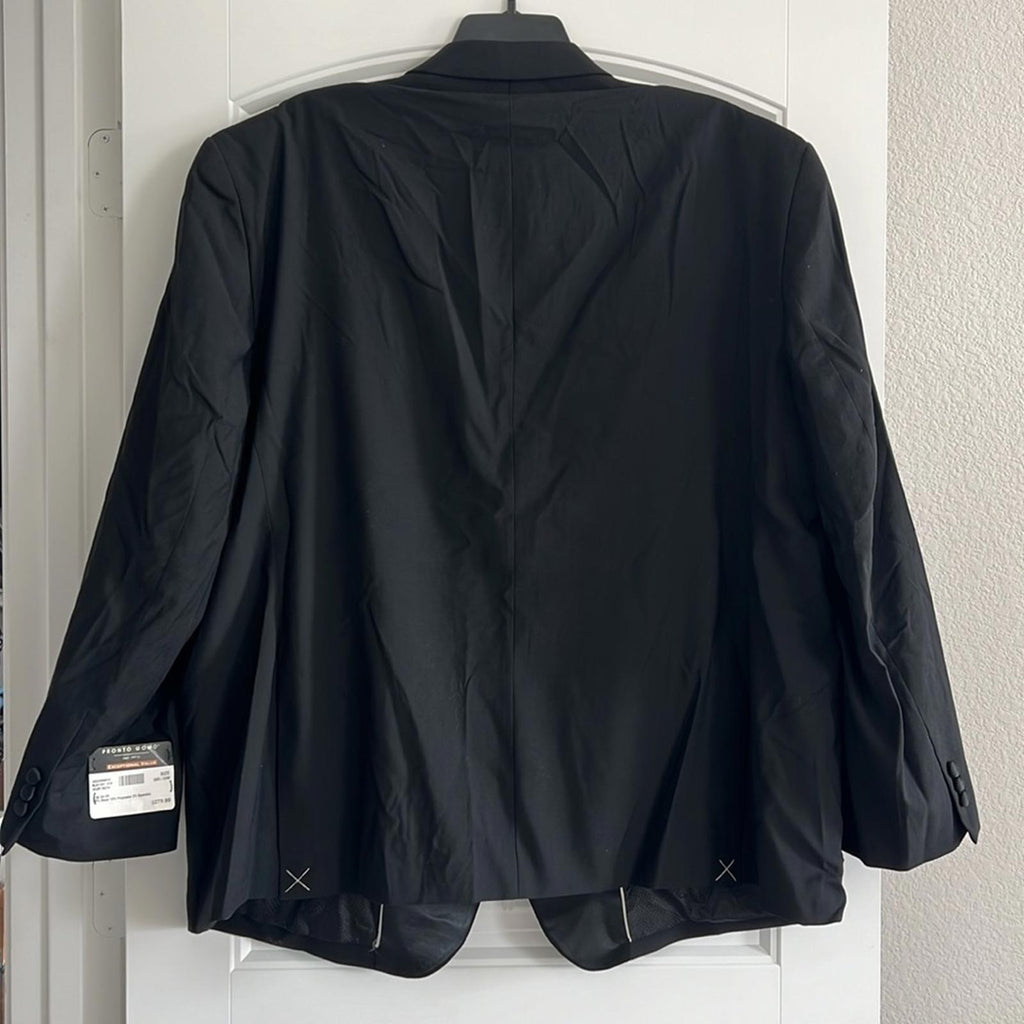 Pronto Uomo Wool Blend Blazer, Black Size 58R /53W New with Tag Retail $279.99