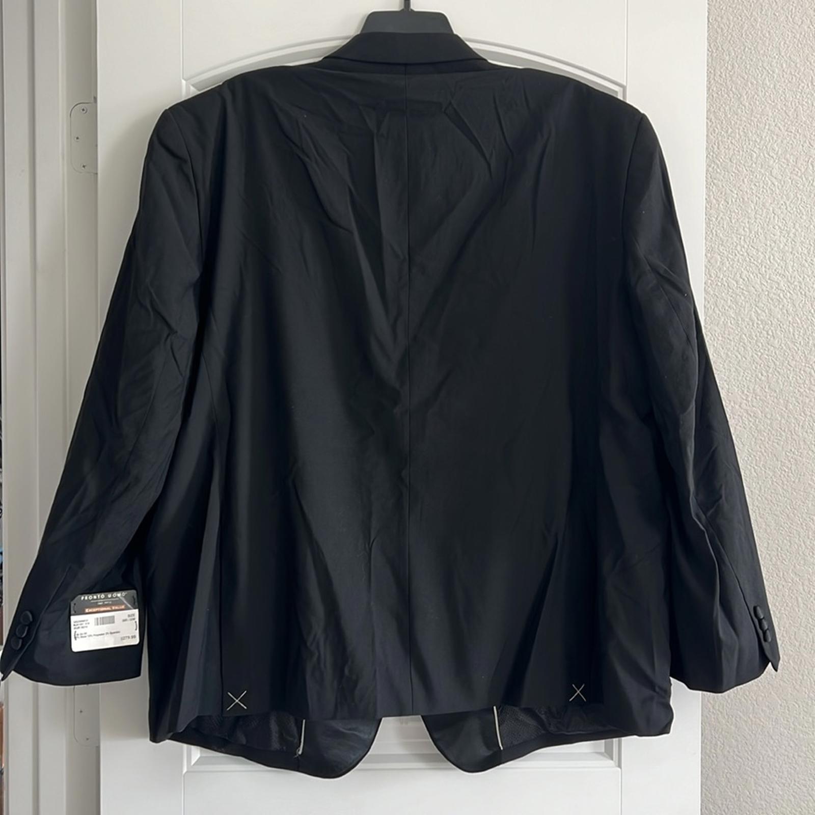 Pronto Uomo Wool Blend Blazer, Black Size 58R /53W New with Tag Retail $279.99