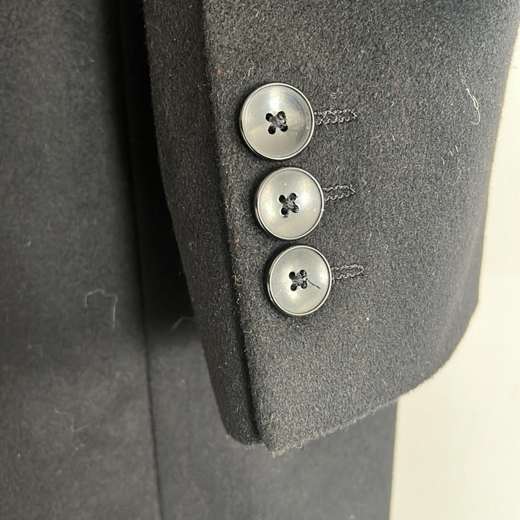 BOSS Cashmere-Wool Trench Coat in Black, Size IT 56, US 46R New w/o Tag