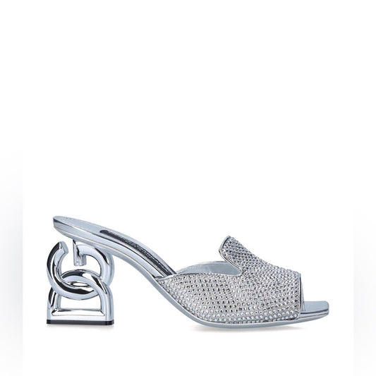 Dolce & Gabbana DG-Heel Gemstone-Embellished Mules Size 40 NEW + Box + Dust Bag