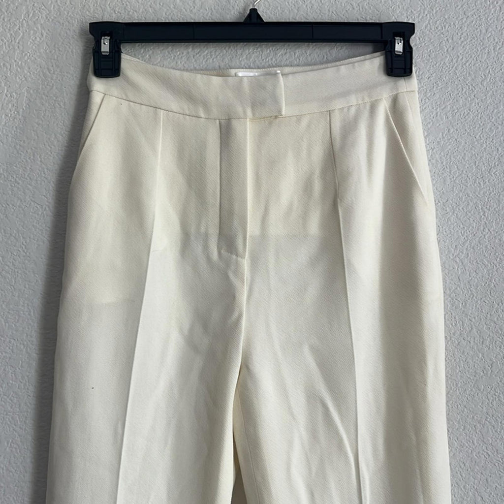 Galvan London Tailored Suit Trousers in Ivory/Cream, NWT, Size 4