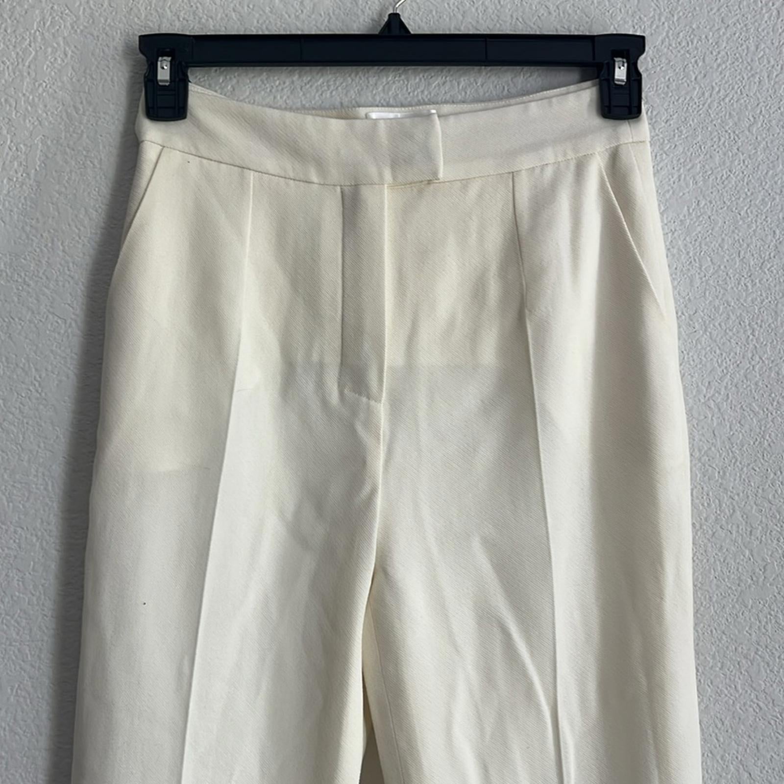 Galvan London Tailored Suit Trousers in Ivory/Cream, NWT, Size 4